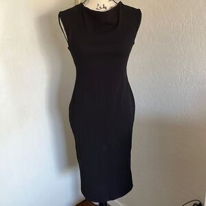 Pretty Little Thing Black Criss Cross Back Dress Brand New Contemporary